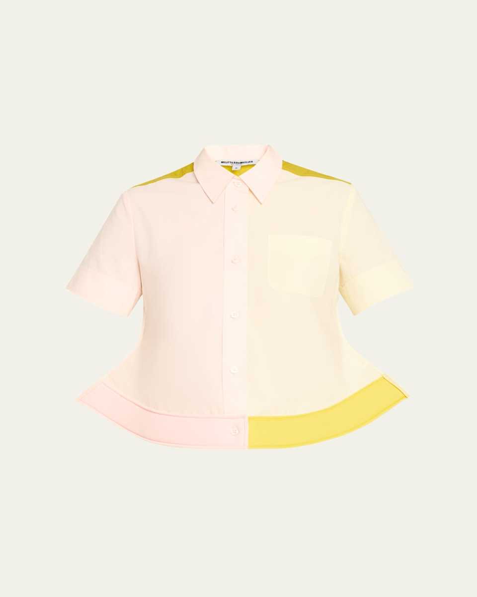 Color Trilogy Pointy Hem Shirt